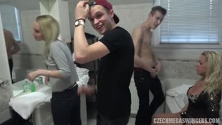 Hot Czech Swinger Orgy with Brunettes and Blondes Part 4 - watch new porn video HD-PORN.ONLINE