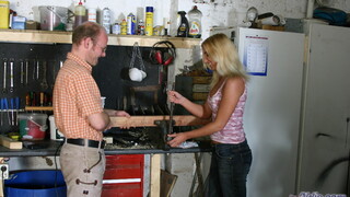 Drilling a Hole with a Blonde - enjoy the best porn on HD-PORN.ONLINE