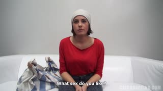 Hot Czech Brunette Lucie Shows Big Tits in Casting - watch new porn video HD-PORN.ONLINE