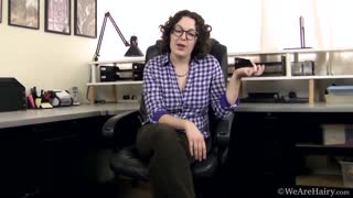 Tamar Strips Naked On Desk - Mature Brunette Solo Action - enjoy the best porn on HD-PORN.ONLINE