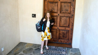 Petite Teen Alice Merchesi Teases with Tiny Ginger Pussy - watch new porn video HD-PORN.ONLINE