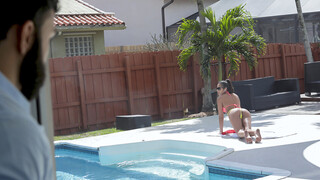 Step Sis Gets Wet in Pool with Step Bro - enjoy the best porn on HD-PORN.ONLINE