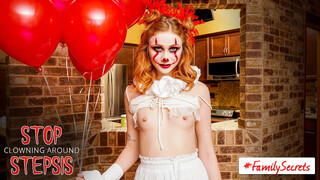 Hot Stepsis Scarlet Skies Stops Clowning Around - Creampie & Blowjob Fun - enjoy the best porn on HD-PORN.ONLINE