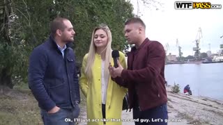 Hot blonde Olivia sucks cock in threesome with Nikolas and Vova - enjoy the best porn on HD-PORN.ONLINE