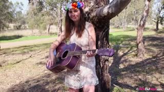 Hairy Redhead Alice A Plays Solo Outdoor - watch new porn video HD-PORN.ONLINE