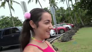 Lily Adams sucks your dick in the car after beach fun - watch new porn video HD-PORN.ONLINE