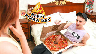 Redhead Violet Clarke's Pizza Party - enjoy the best porn on HD-PORN.ONLINE